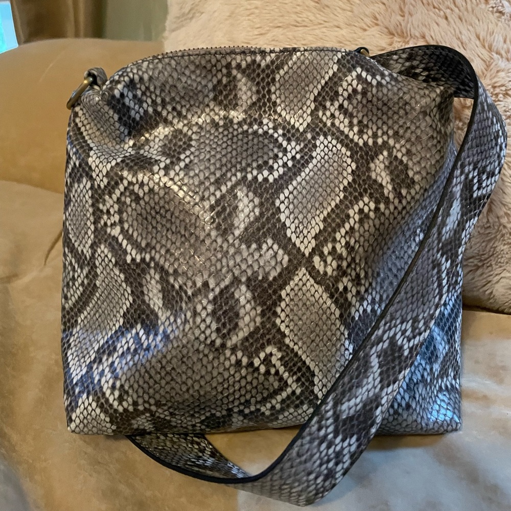 Snakeskin crossbody purse